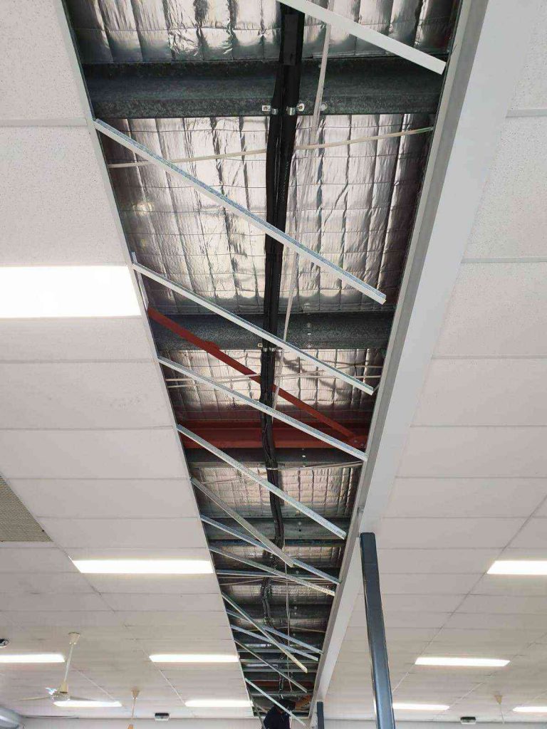 Ducting in ceiling