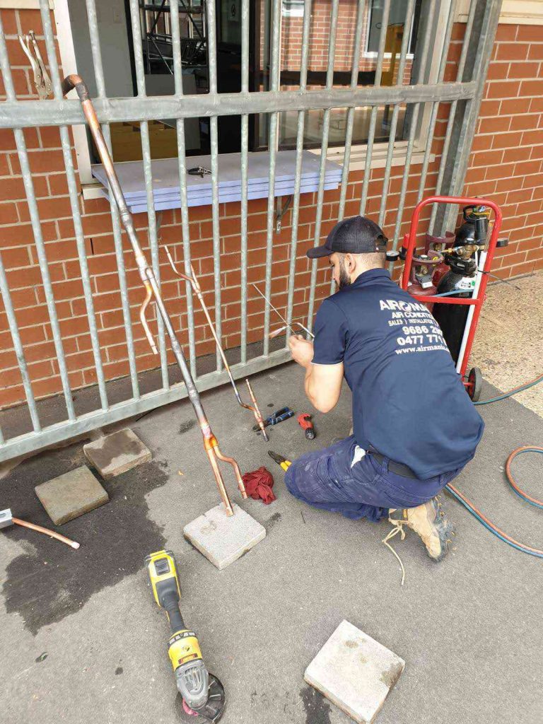Airomania technician at work