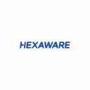 Hexaware Technologies logo in blue text.