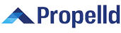 PropelId company logo with a blue and black stylized triangular design to the left of the text.
