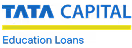 TATA CAPITAL logo with the text 'Education Loans' underneath.