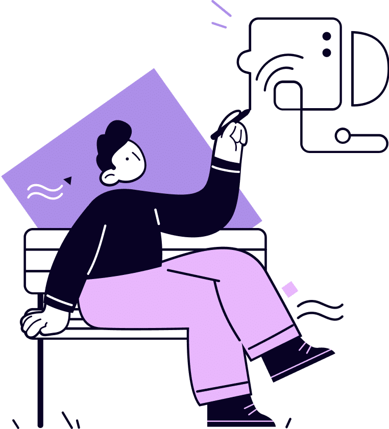 Illustration Man Drawing