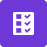 Icon Violet Background Task