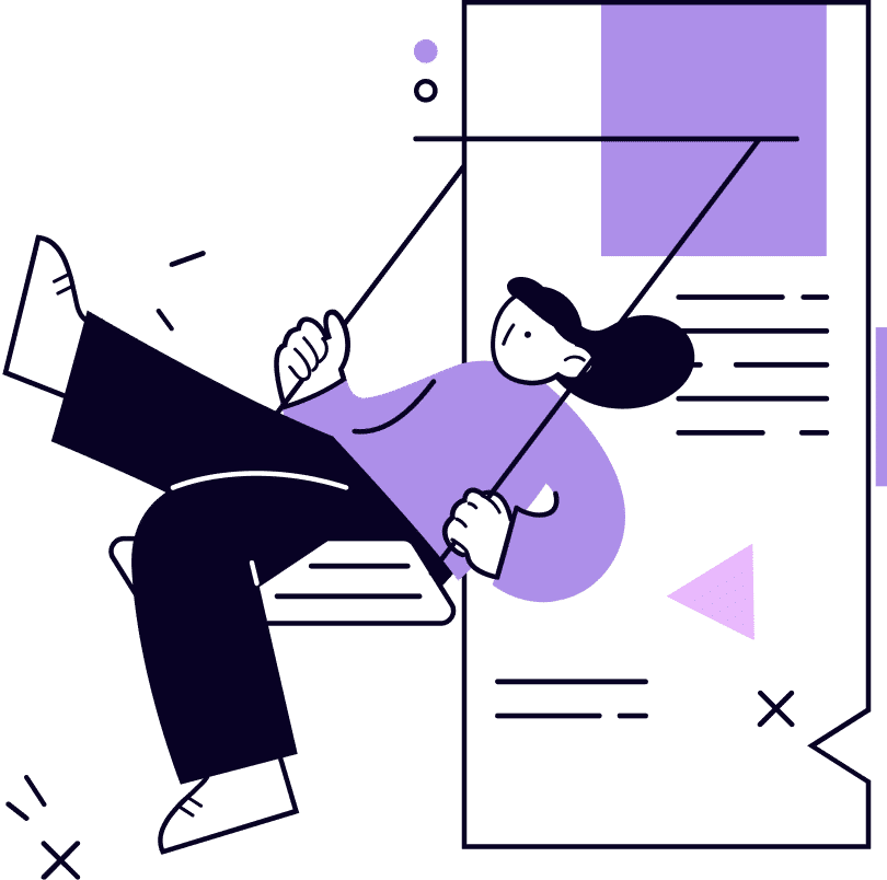Illustration With Girl Dynamic