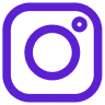 Social Icon Violet Color Instagram