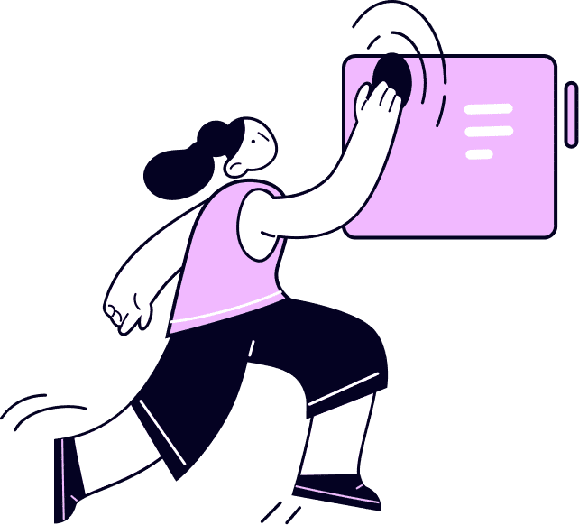 Illustration Girl Pink Colors