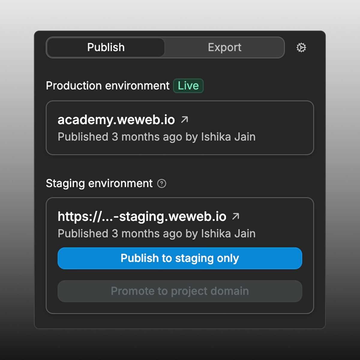 Visually design frontend in WeWeb