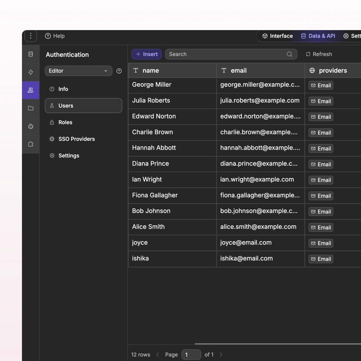 Finance dashboard built with no-code web app builder WeWeb