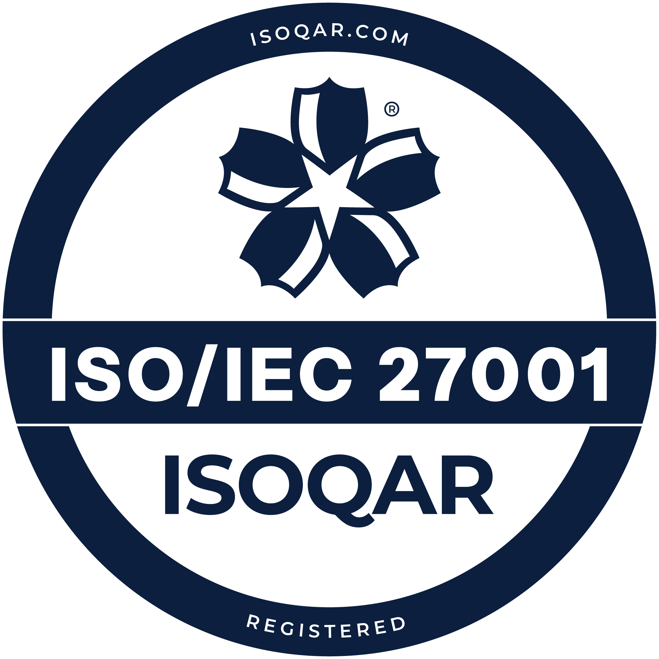 ISO/IEC 27001 ISOQAR seal
