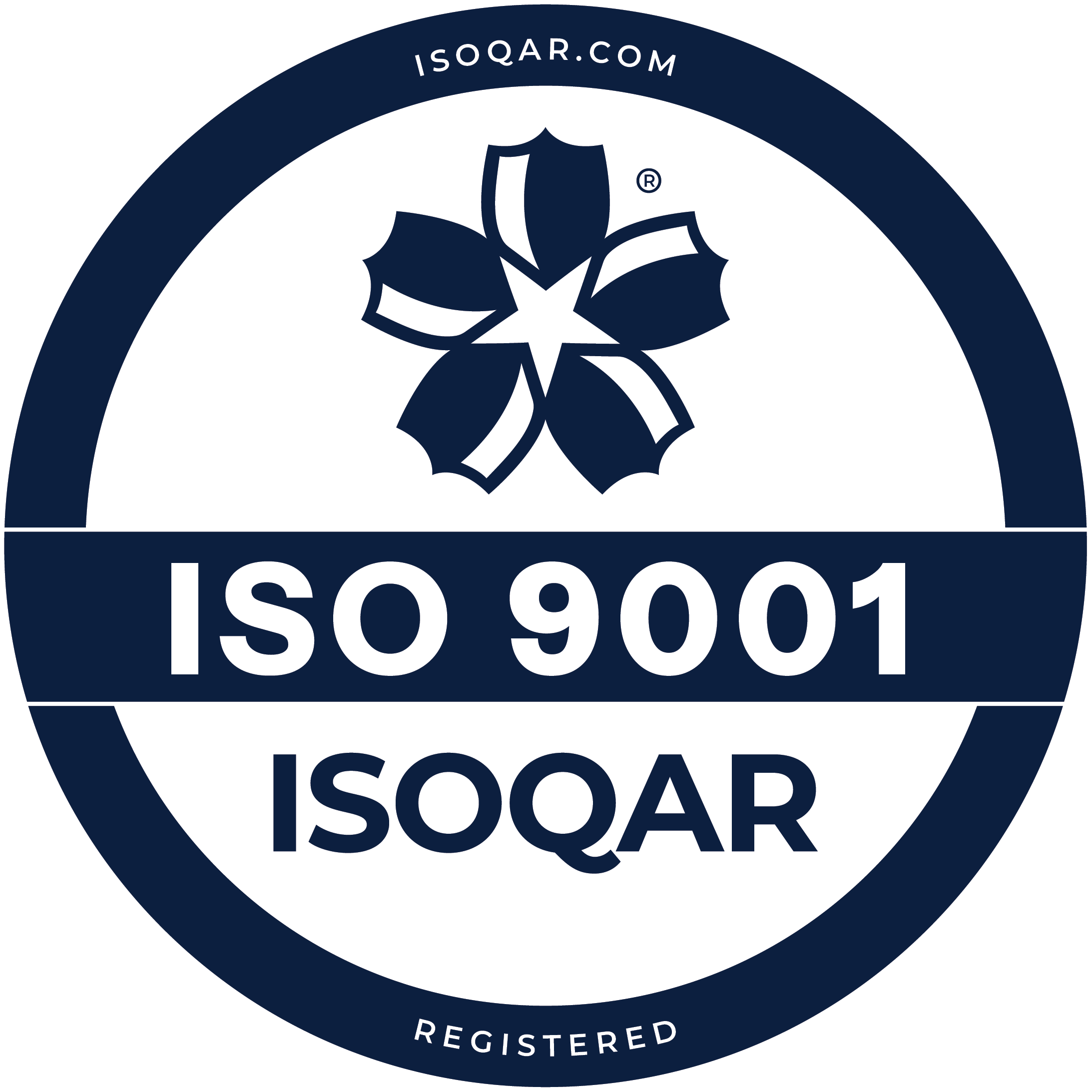 ISO 9001 ISOQAR seal