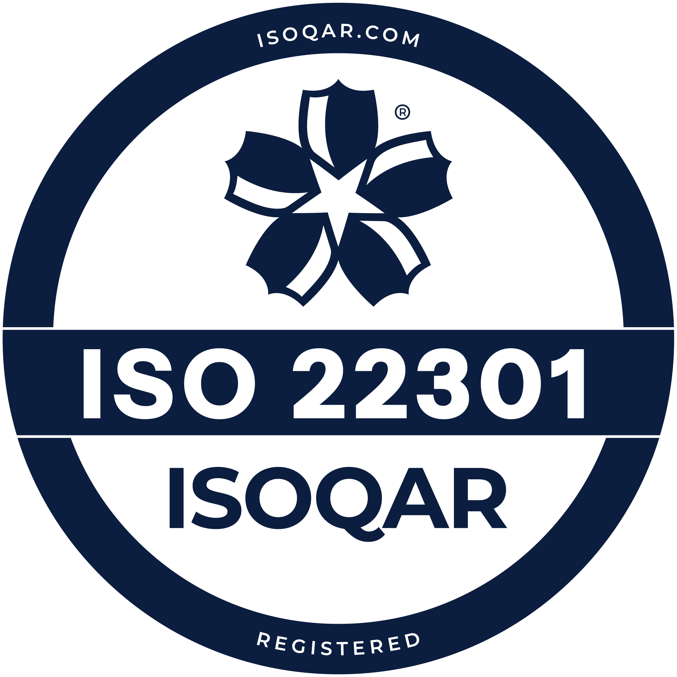 ISO 22301 ISOQAR seal