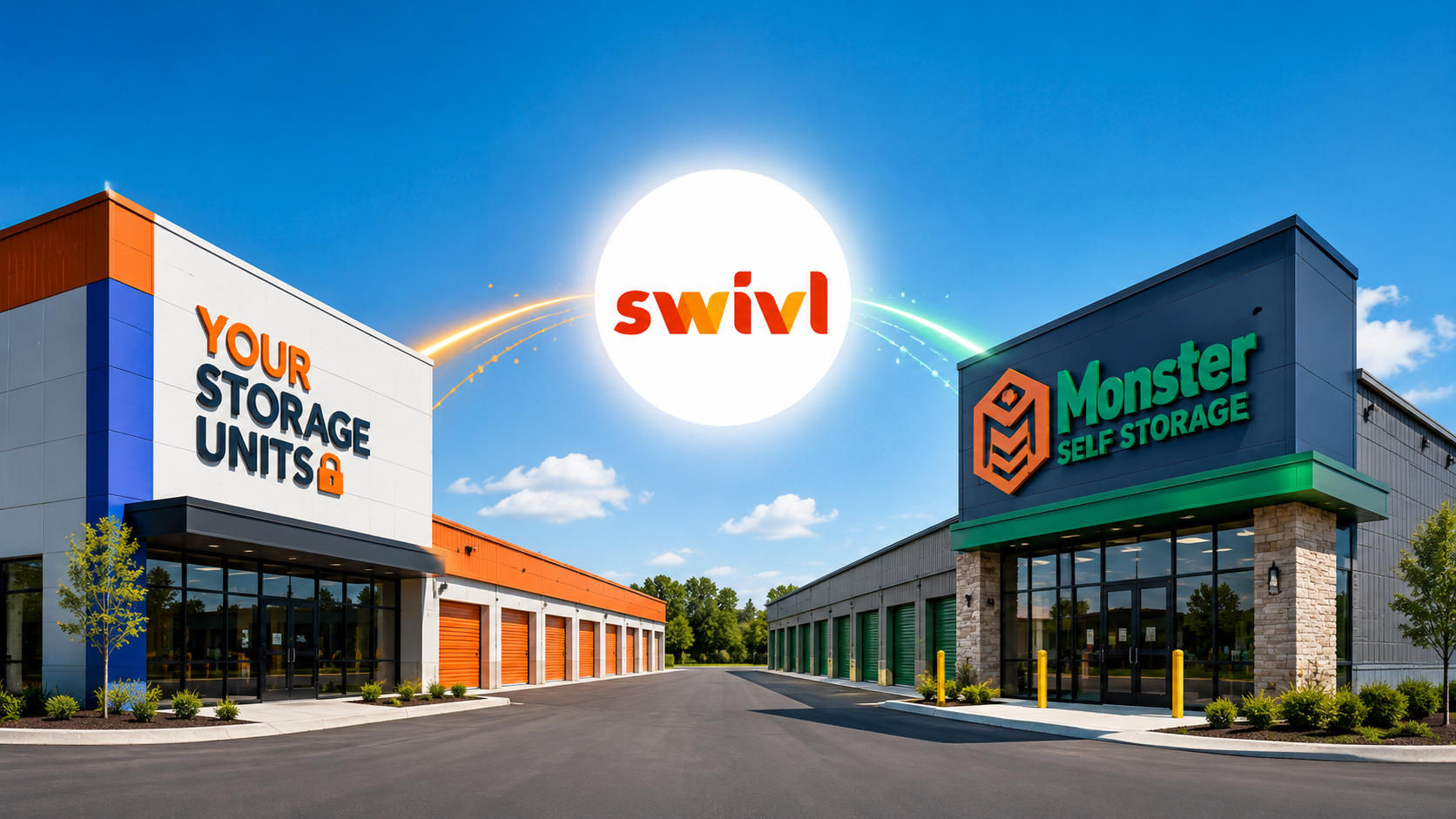 Your Storage Units and Monster Self Storage, both on swivl