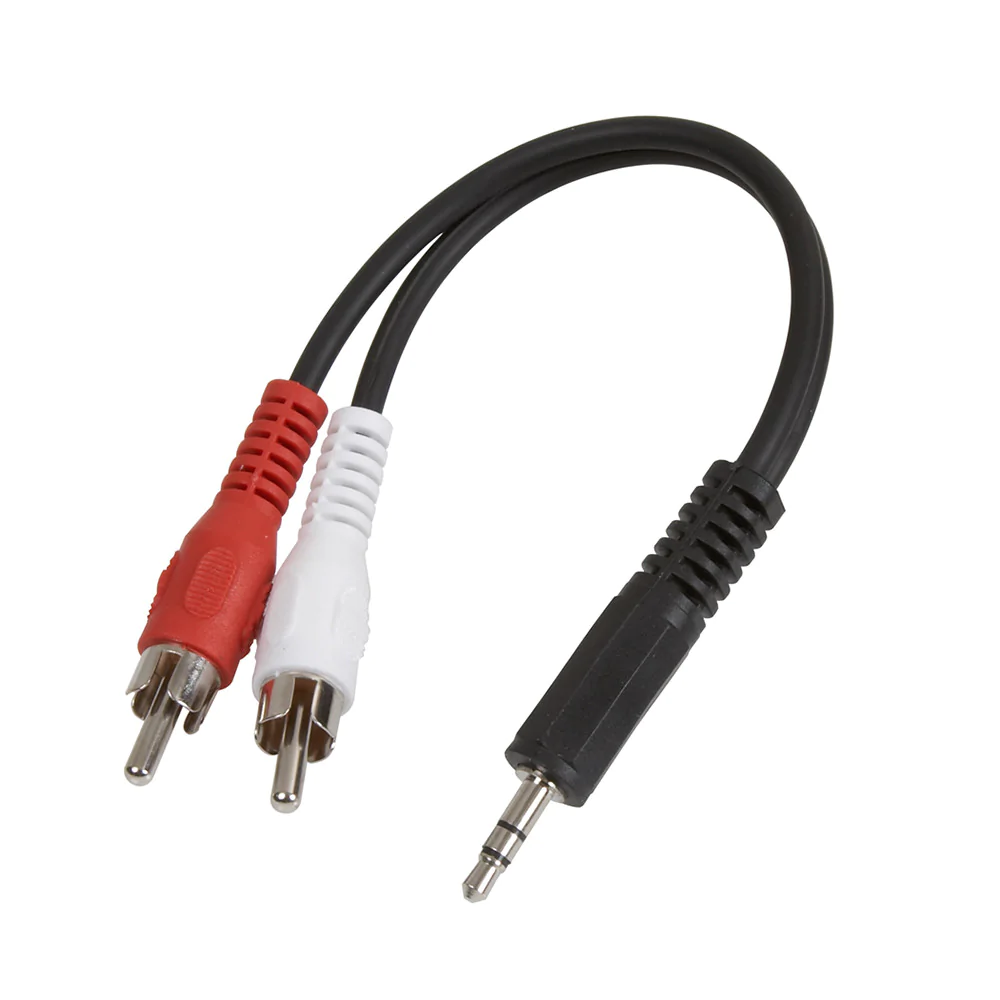 3.5 mm Audio to RCA-Y Cable