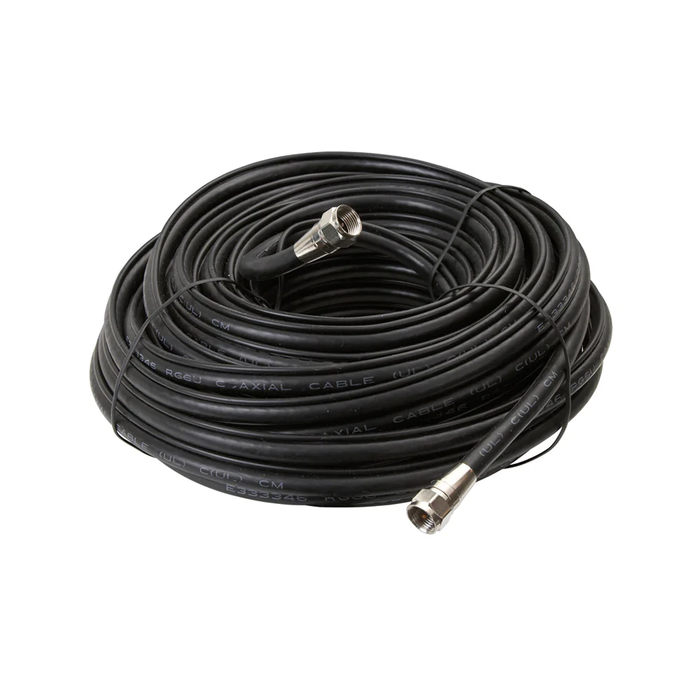 RG6 Burial Grade Coaxial with Ground Wire, Black