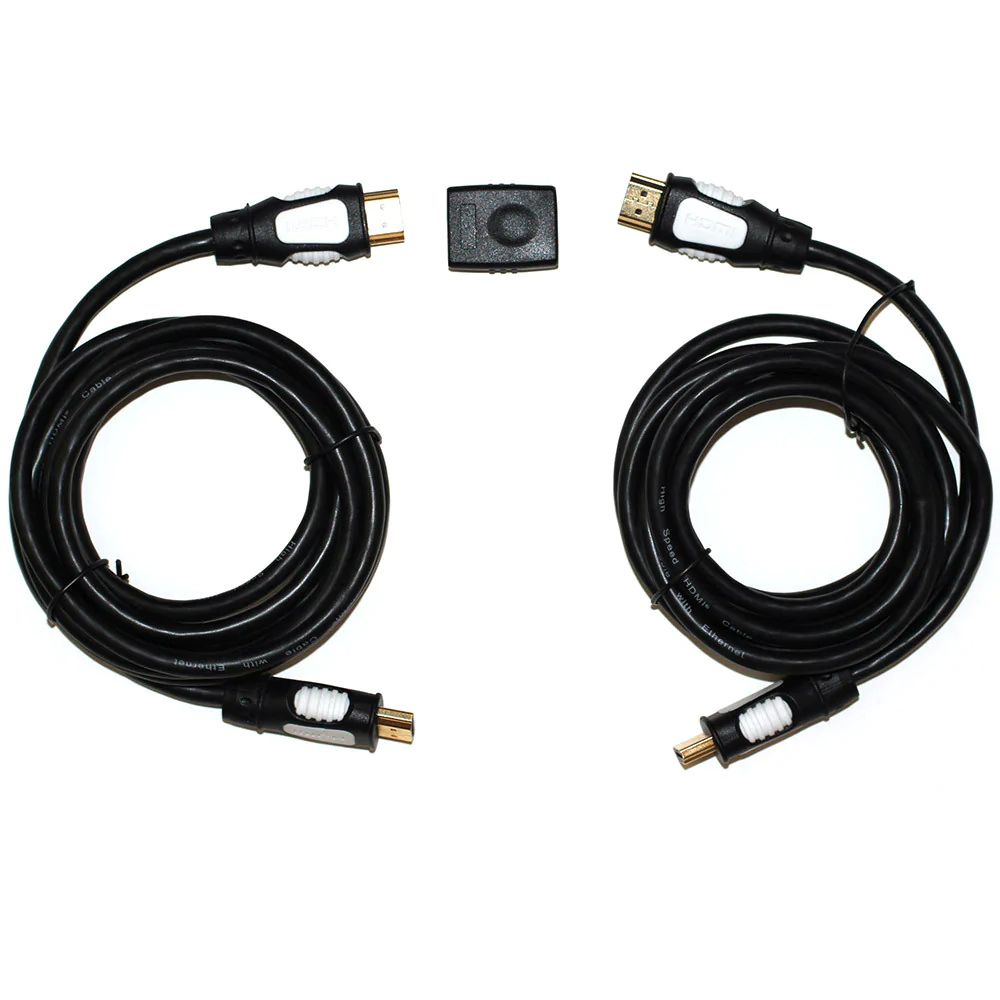 High Speed HDMI Cables with Ethernet and Connector Kit, 2 Pack
