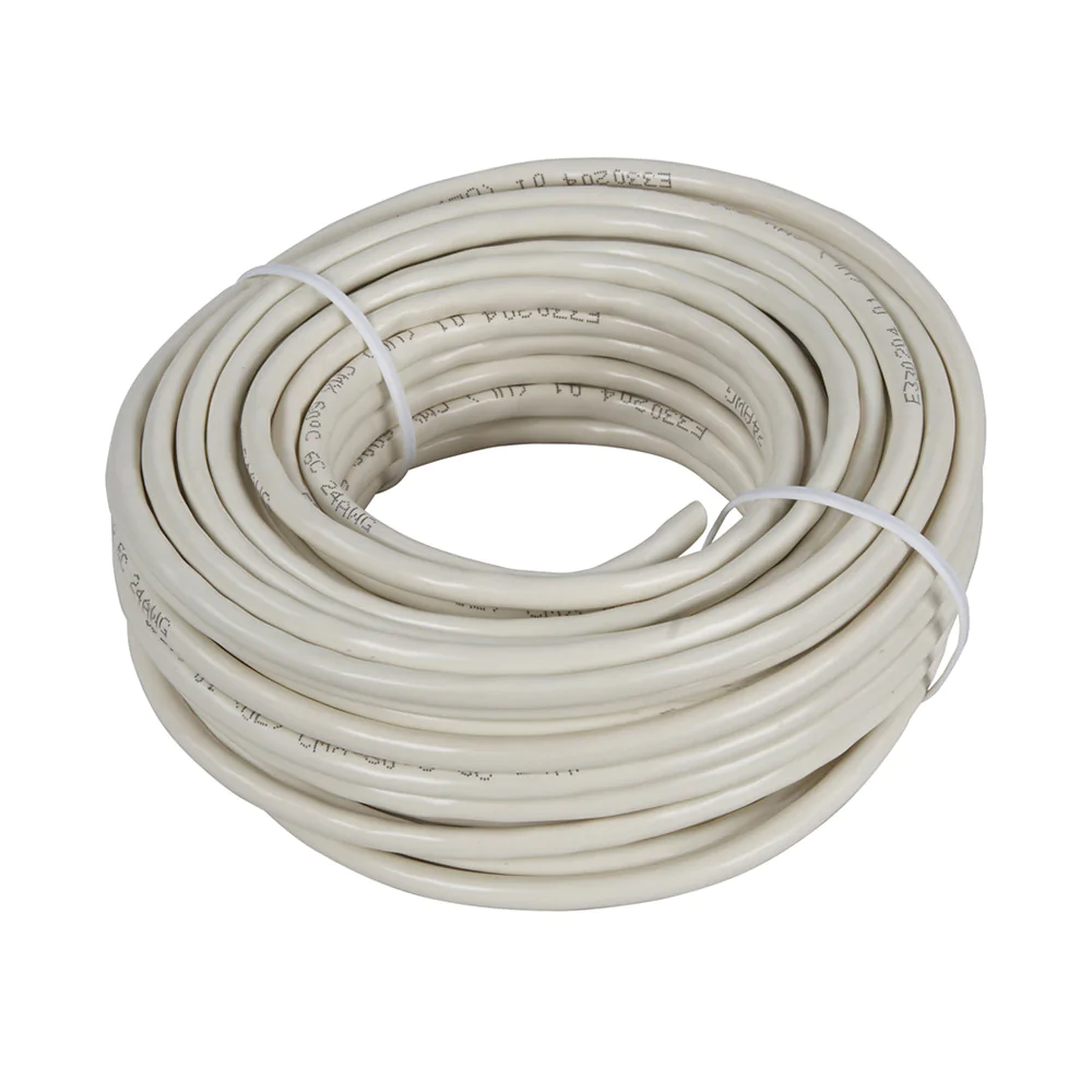 6 Wire Round Station Wire, Almond