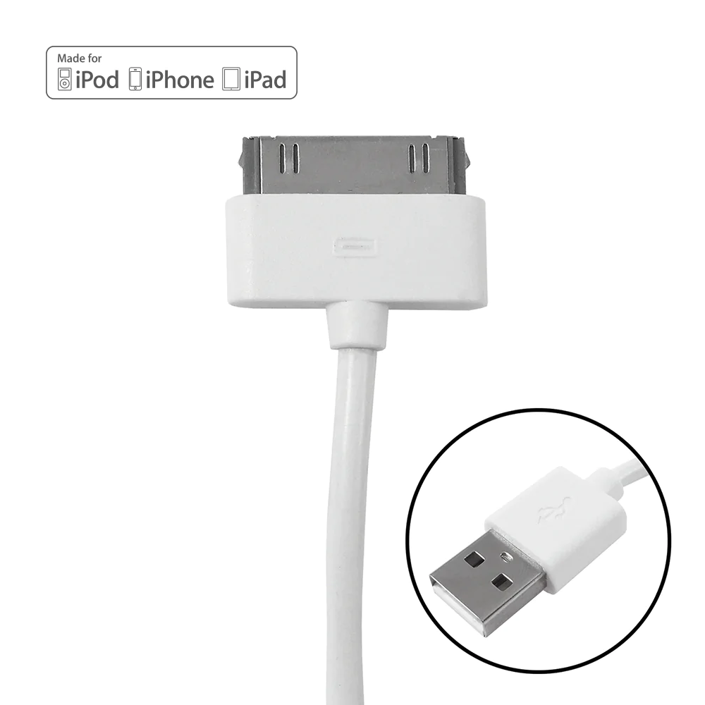 Lightning 30-Pin Classic Cable, White
