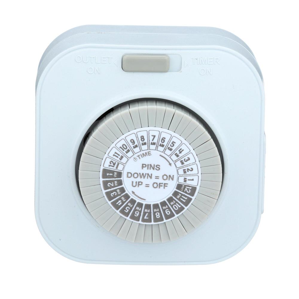 Indoor Mechanical Daily Timer 1-Outlet Polarized