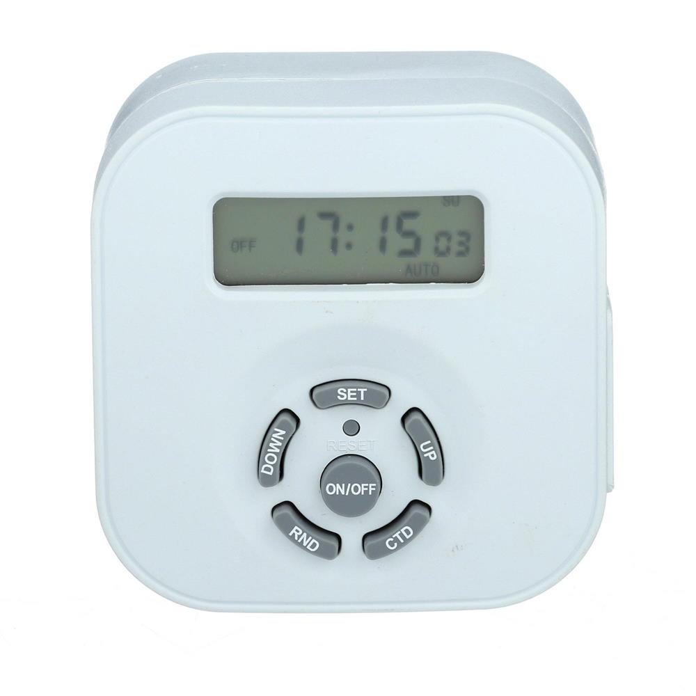 Indoor Weekly Digital Round Timer 1-Outlet Polarized