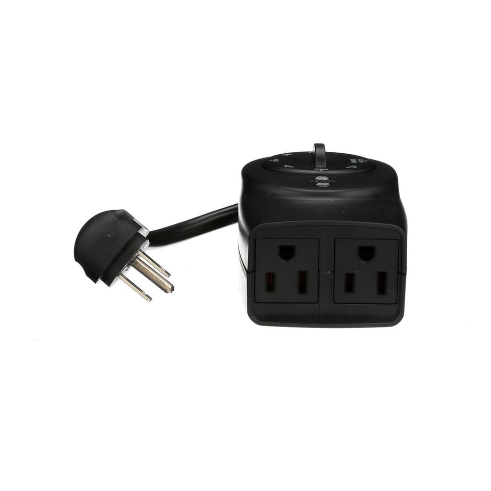 Outdoor Photocell Timer 2-Outlet Grounded