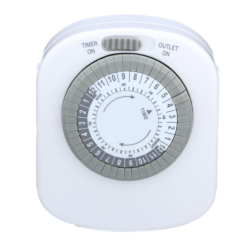 Indoor Mechanical Daily Timer 4-Outlet Polarized