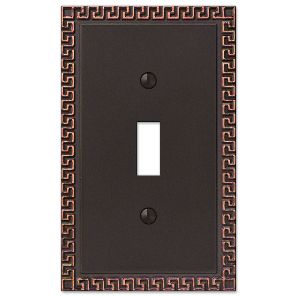 Greek Key Aged Bronze Wallplates