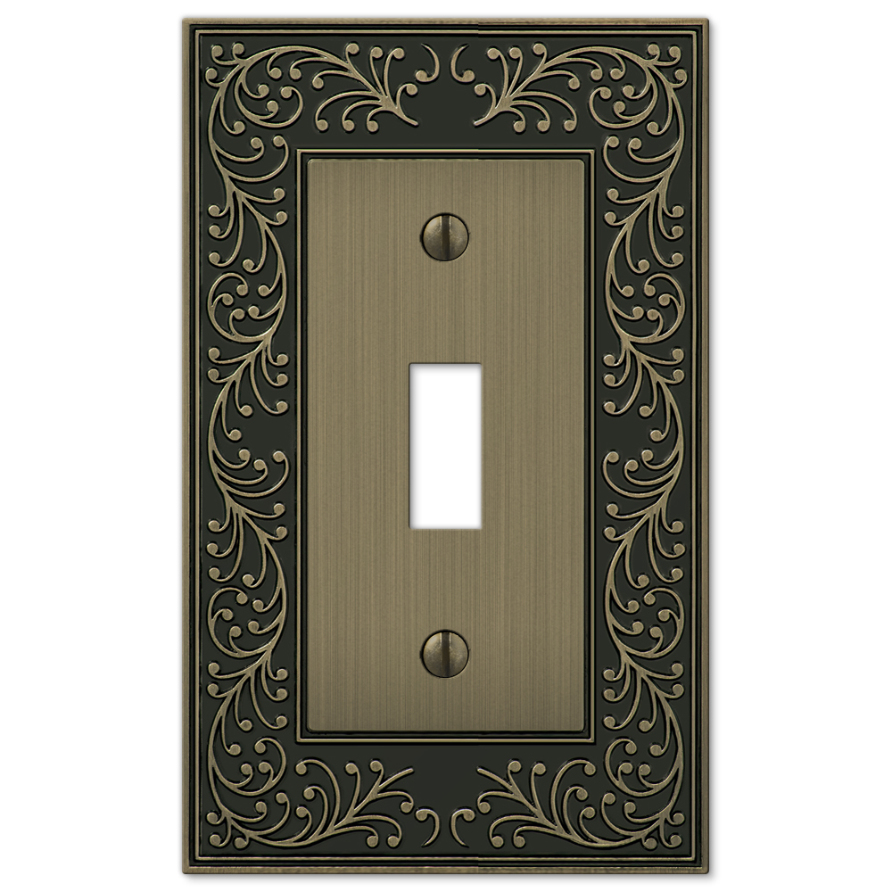 English Garden Brushed Brass Wallplates