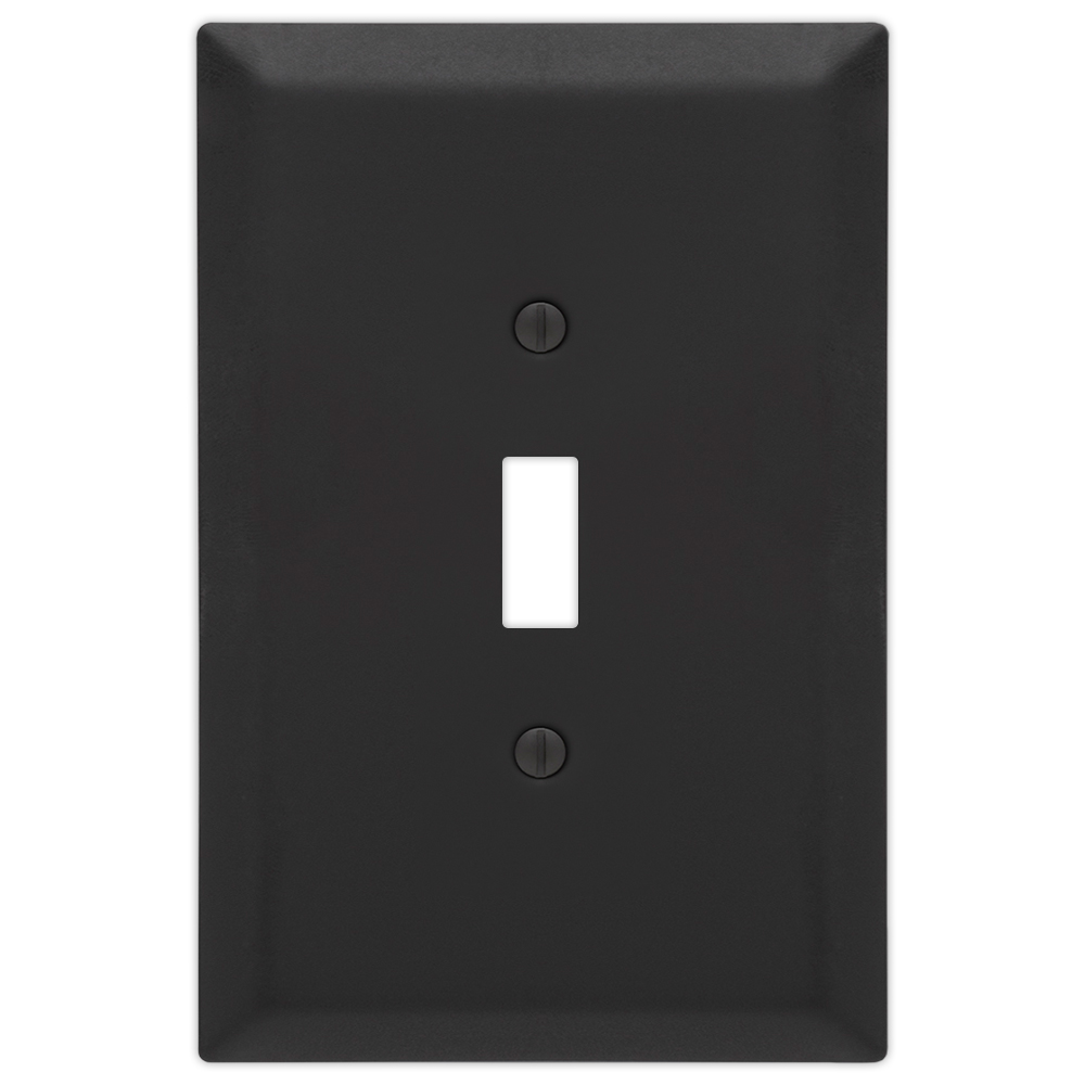 Oversized Matte Black Wallplates