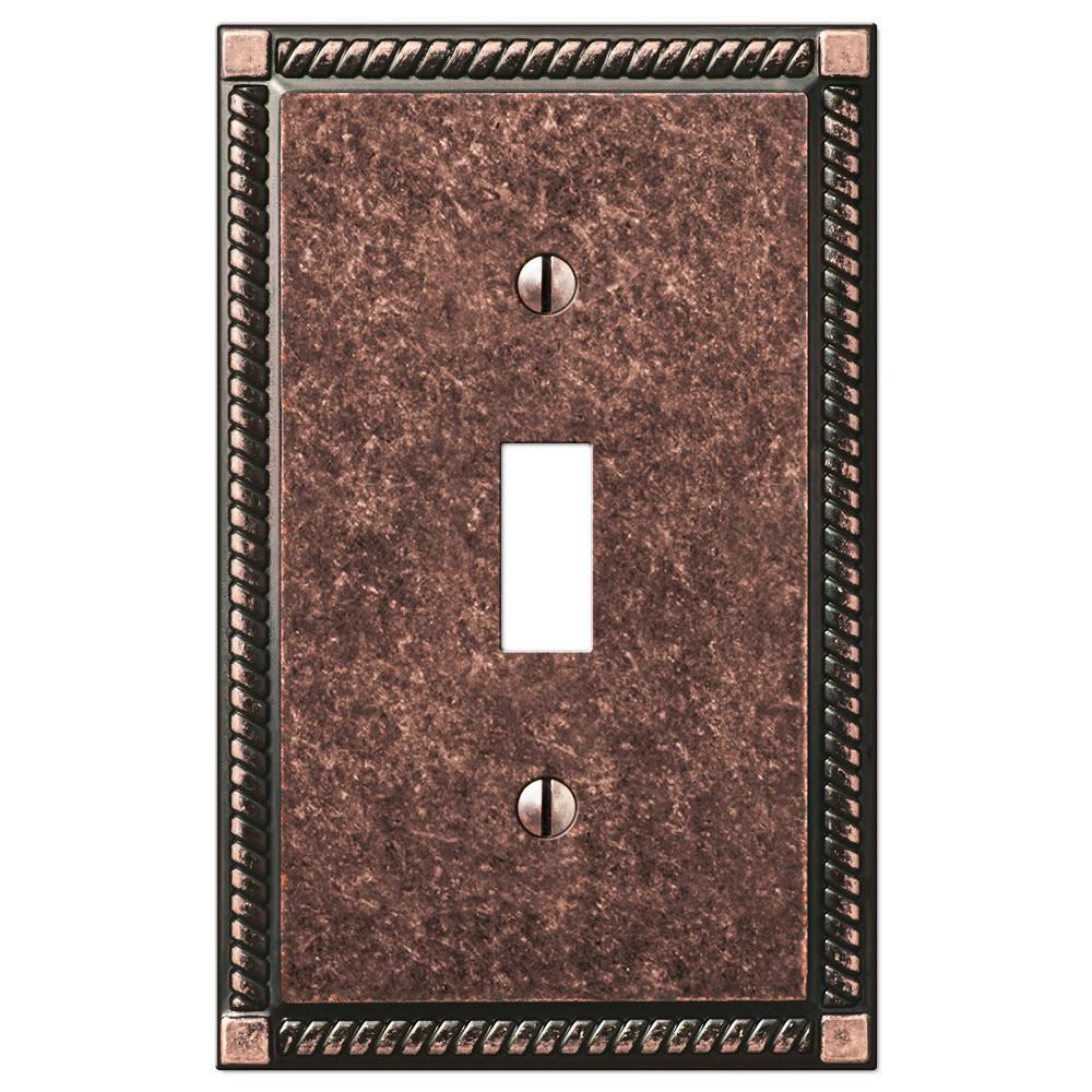 Georgian Tumbled Aged Bronze Wallplates