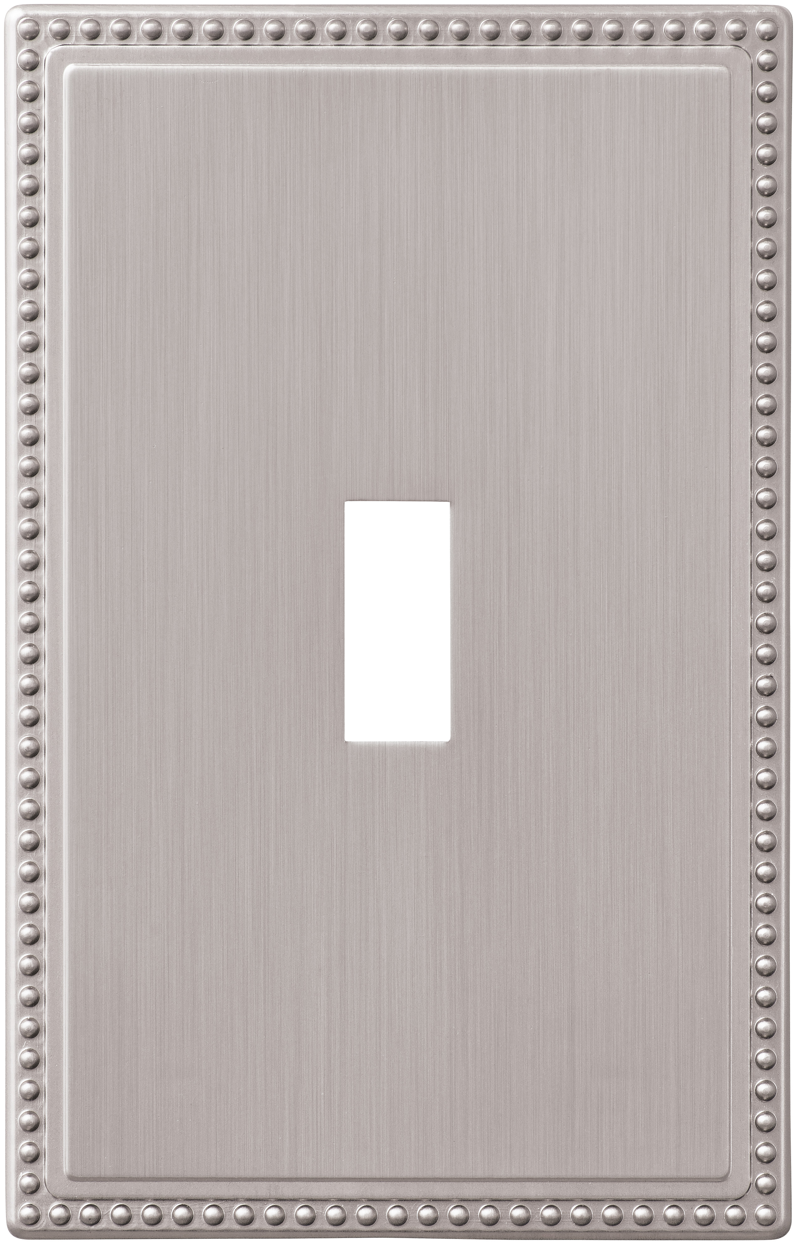 Perlina Screwless Brushed Nickel Wallplates