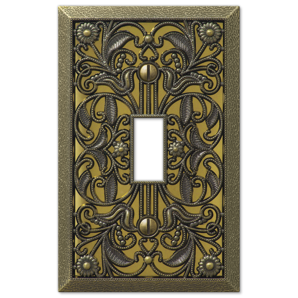 Filigree Antique Brass Wallplates
