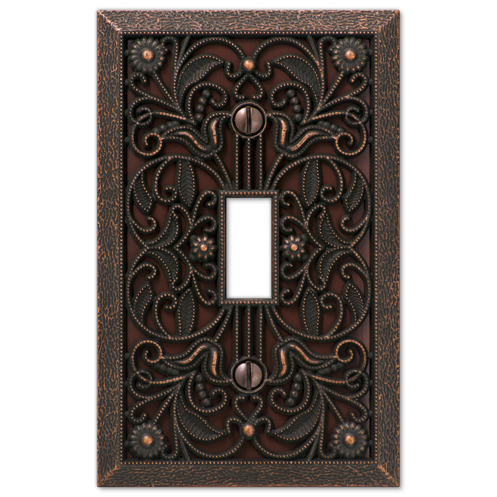 Filigree Aged Bronze Wallplates