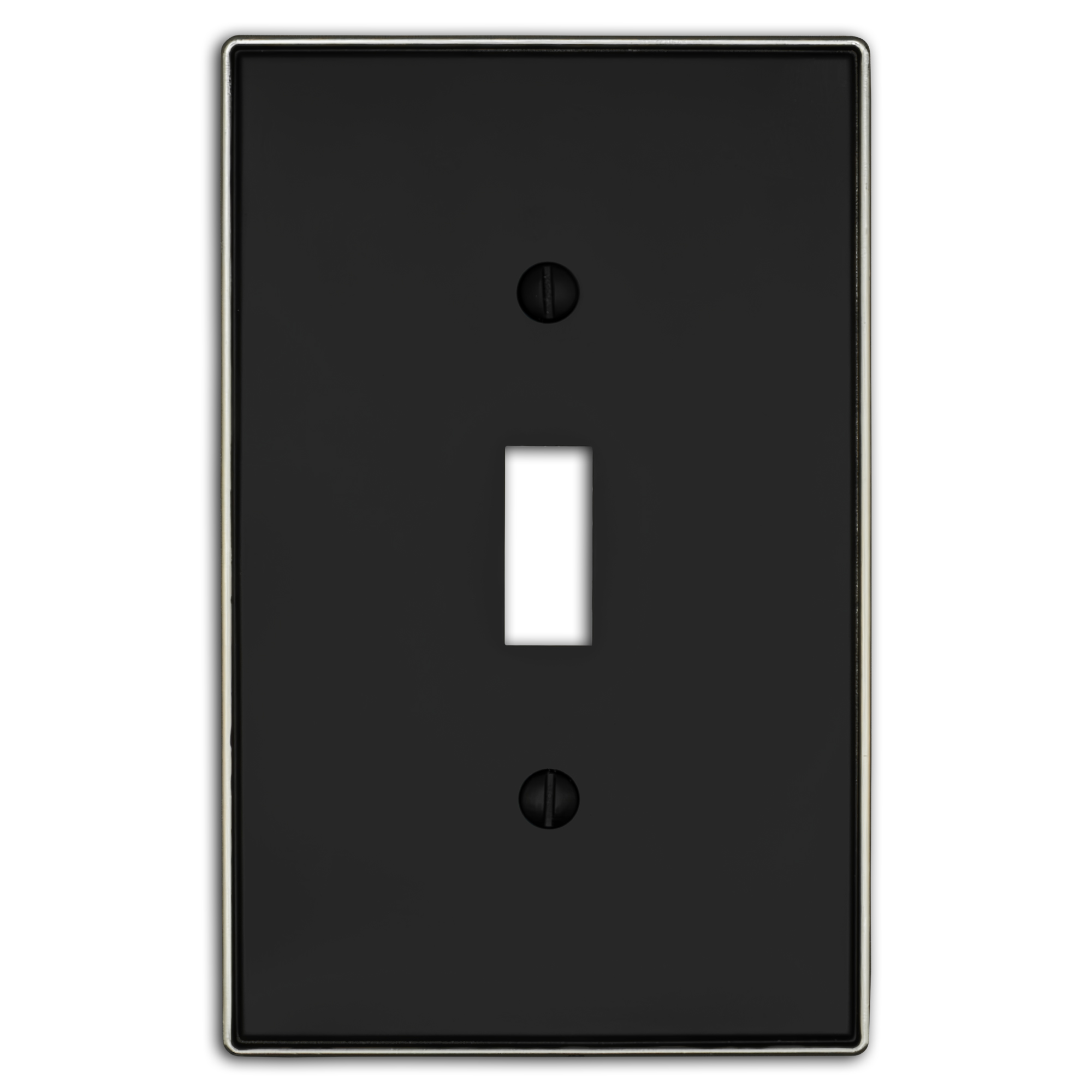 Halle Matte Black Brushed Nickel Wallplates