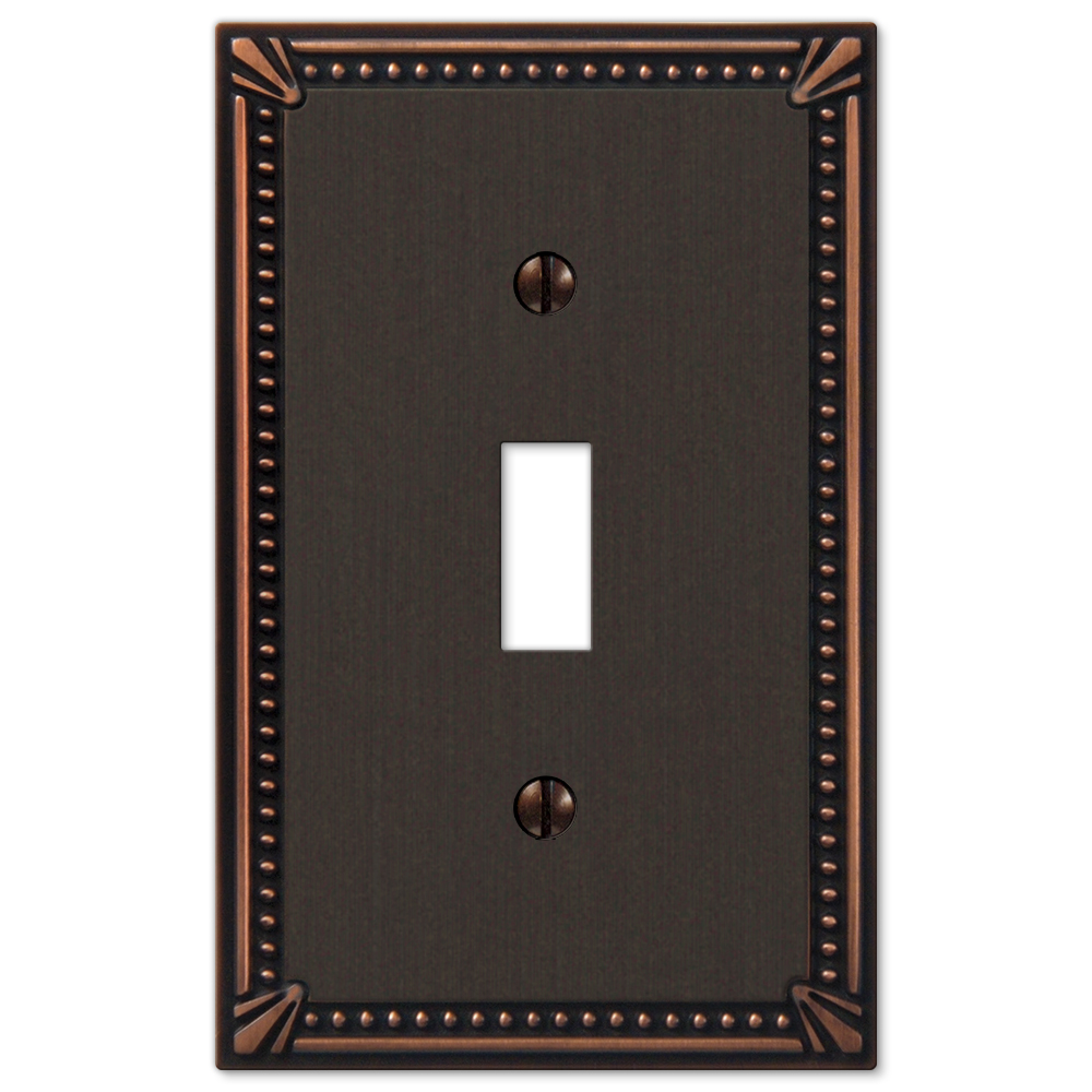 Imperial Bead Aged Bronze Wallplates