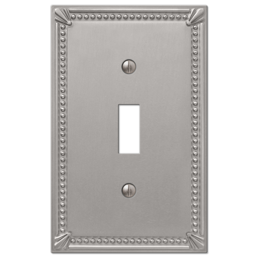 Imperial Bead Brushed Nickel Wallplates