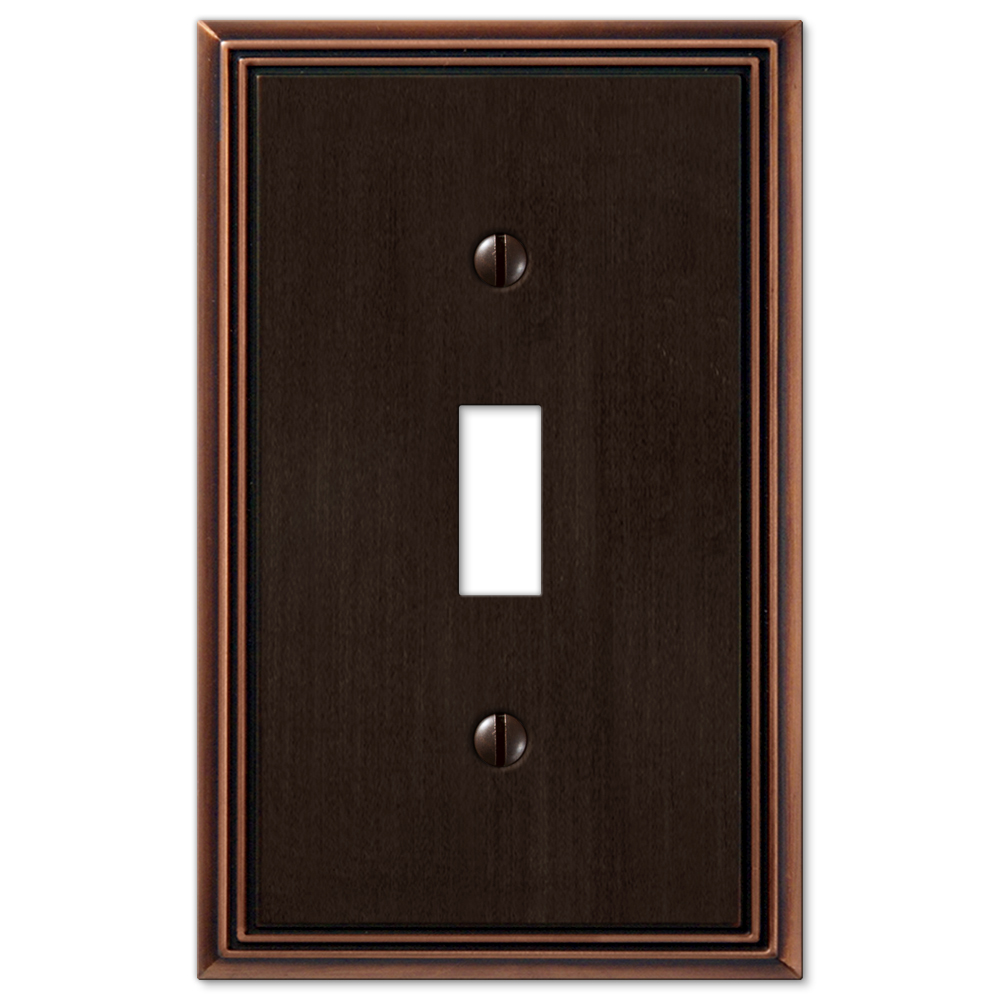 Metro Line Aged Bronze Wallplates
