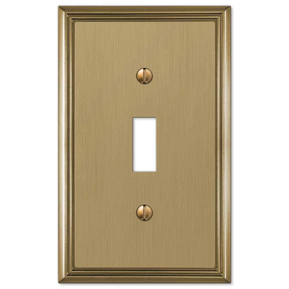 Metro Line Brushed Bronze Wallplates