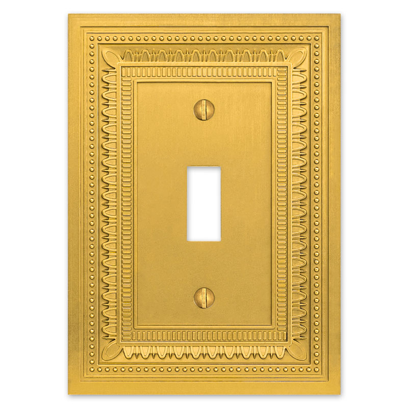 Filigree Border Satin Gold Wallplates
