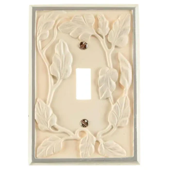 Leaf White Wallplates