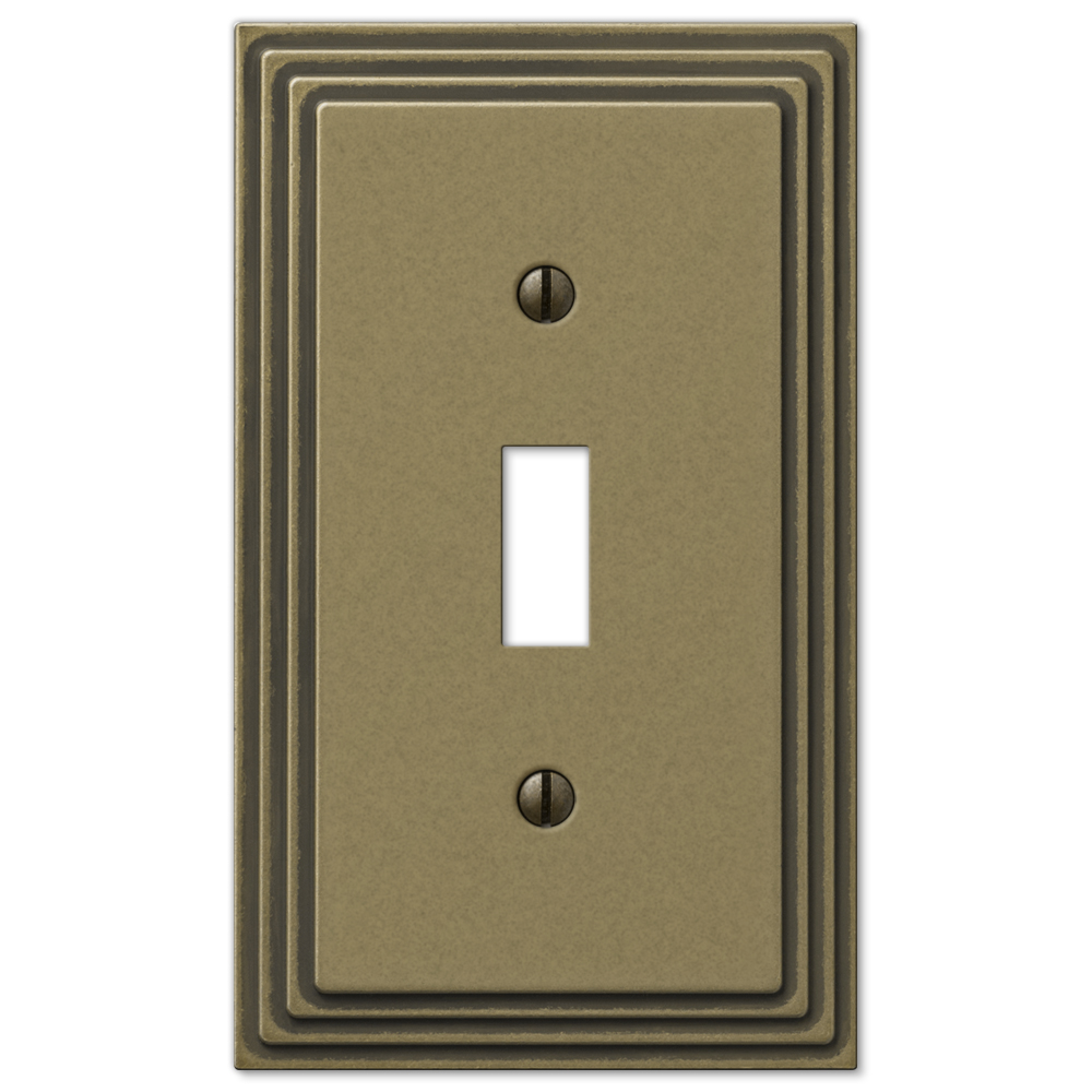 Steps Rustic Brass Wallplates