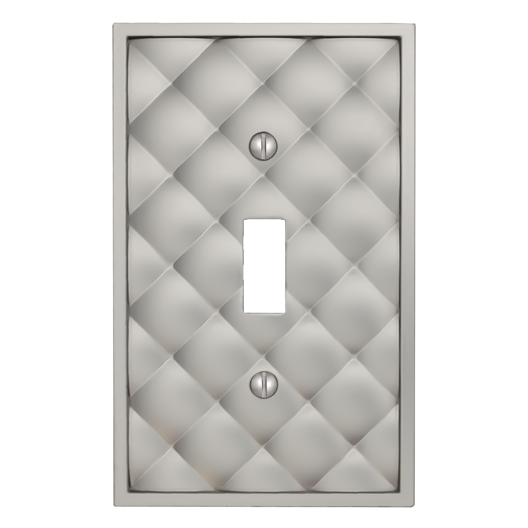 Quilted Satin Nickel Wallplates