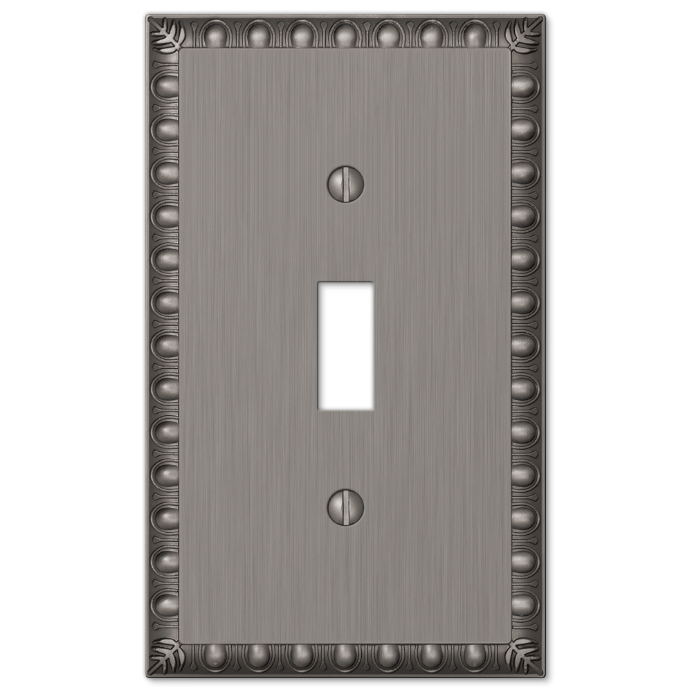 Egg and Dart Antique Nickel Wallplates