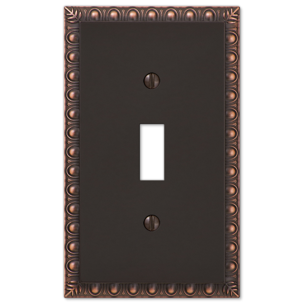 Egg and Dart Aged Bronze Wallplates