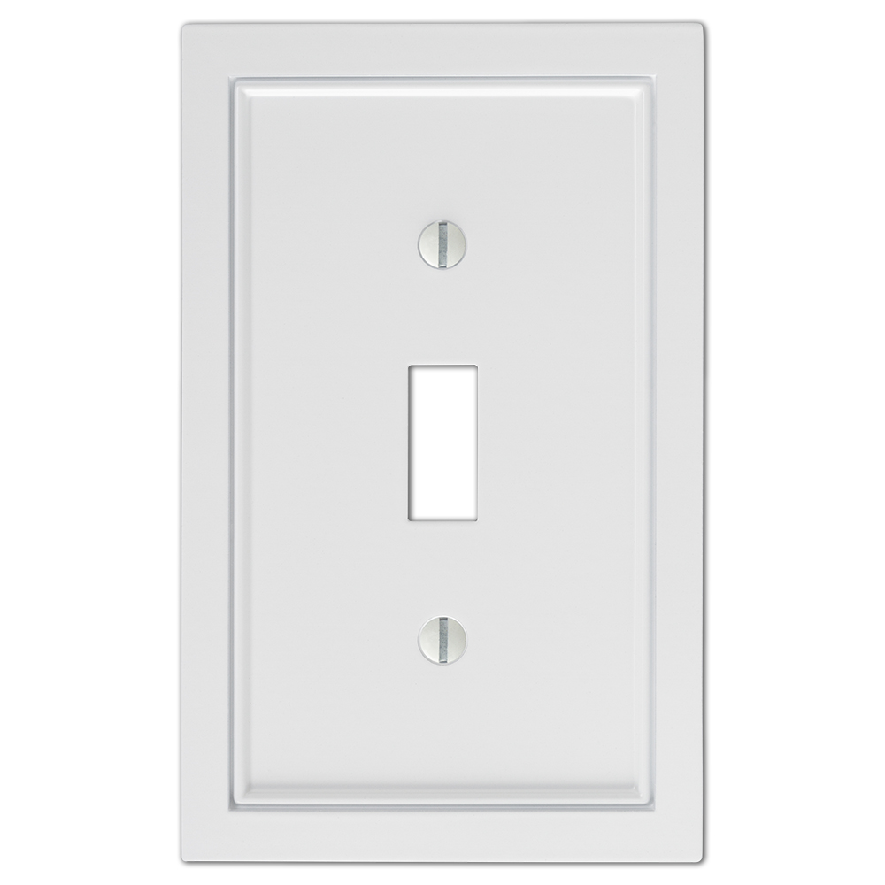 Shaker White Wallplates