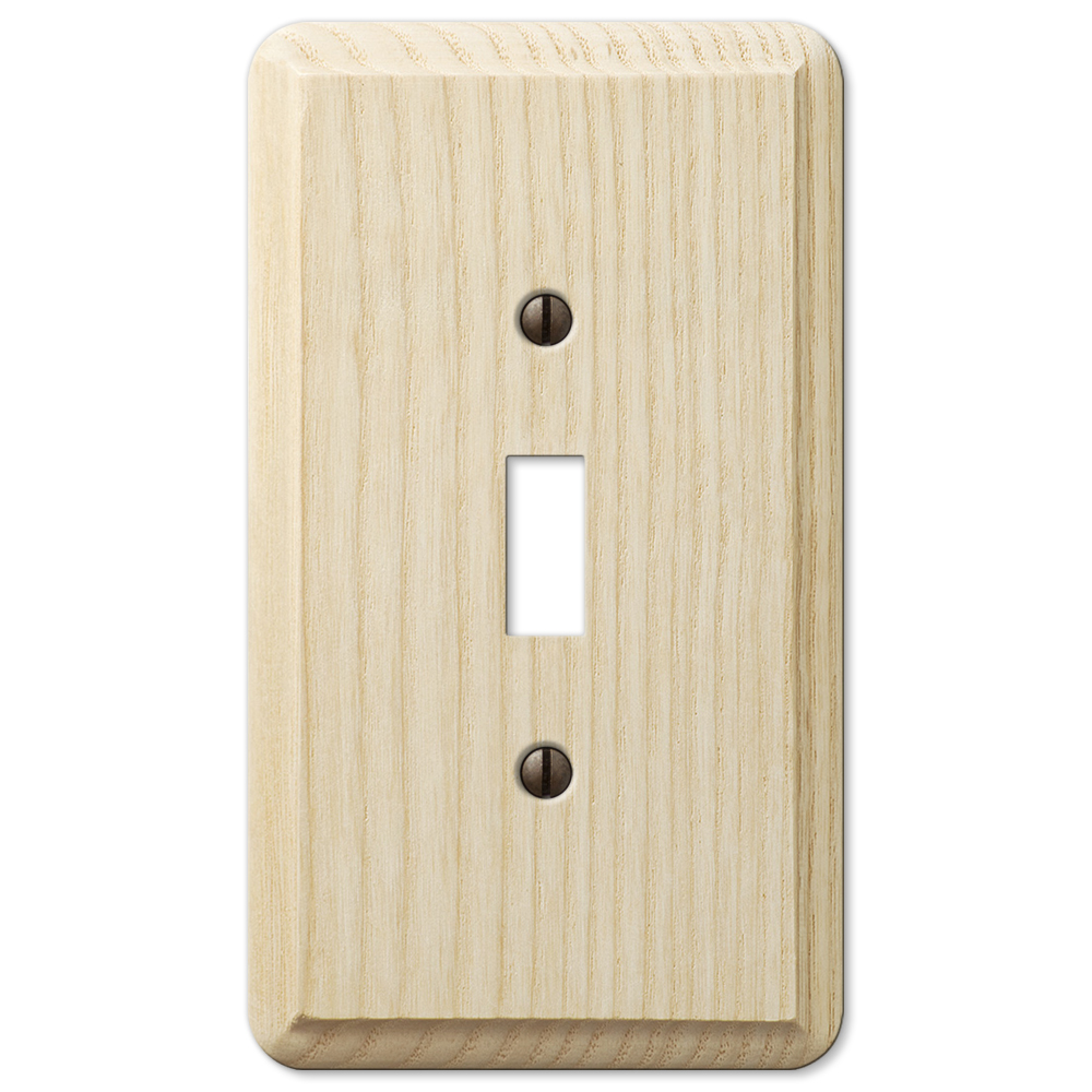 Contemporary Unfinished Ash Wood Wallplates