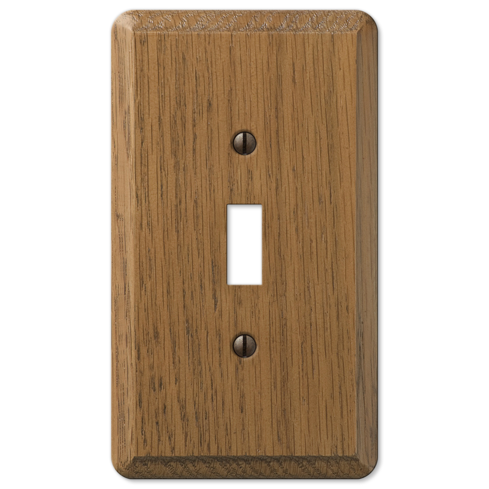 Contemporary Medium Oak Wood Wallplates