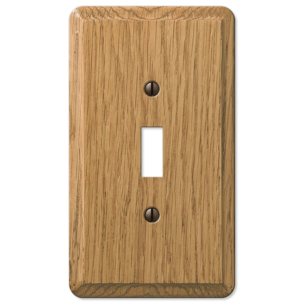 Contemporary Light Oak Wood Wallplates