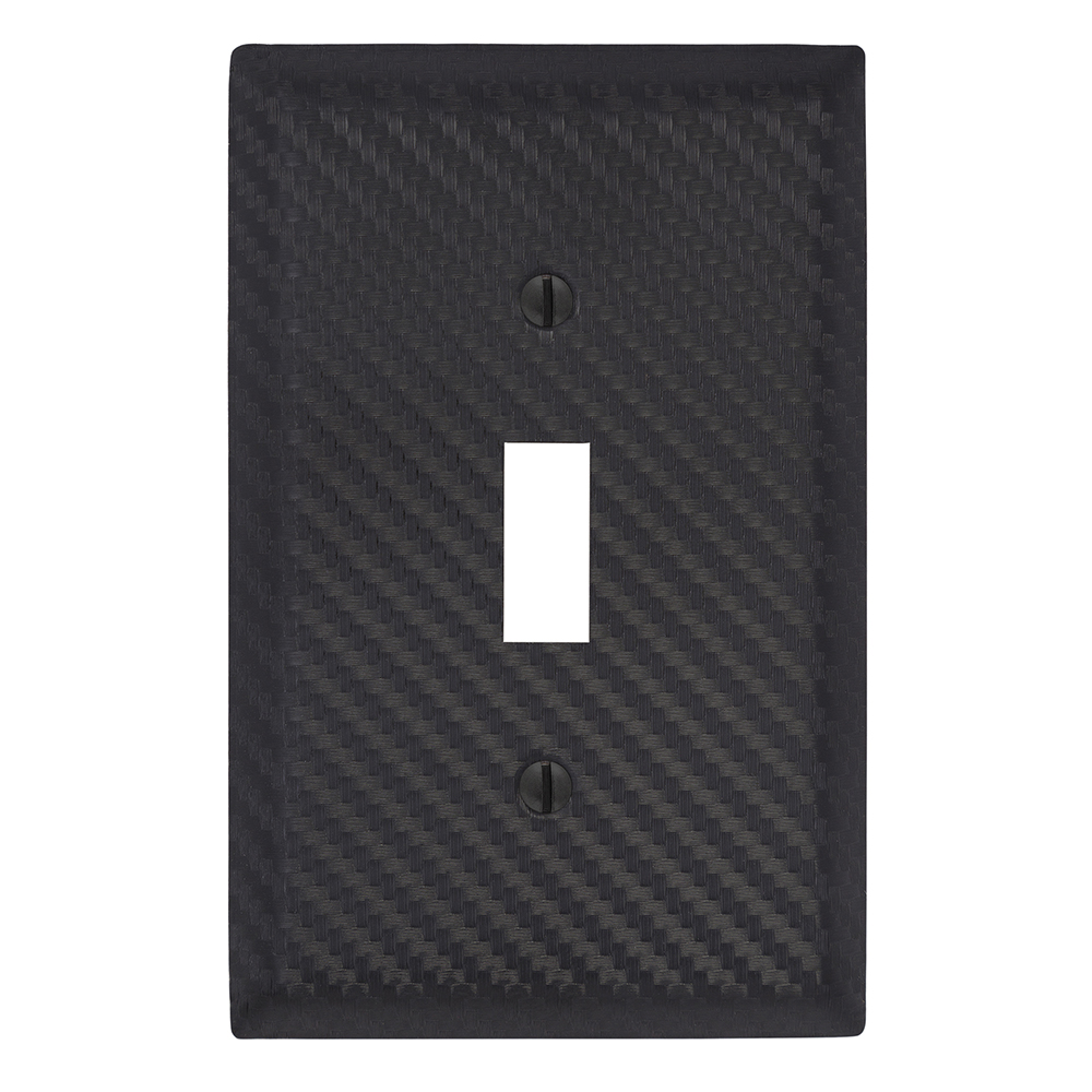Carbon Fiber Black Wallplates