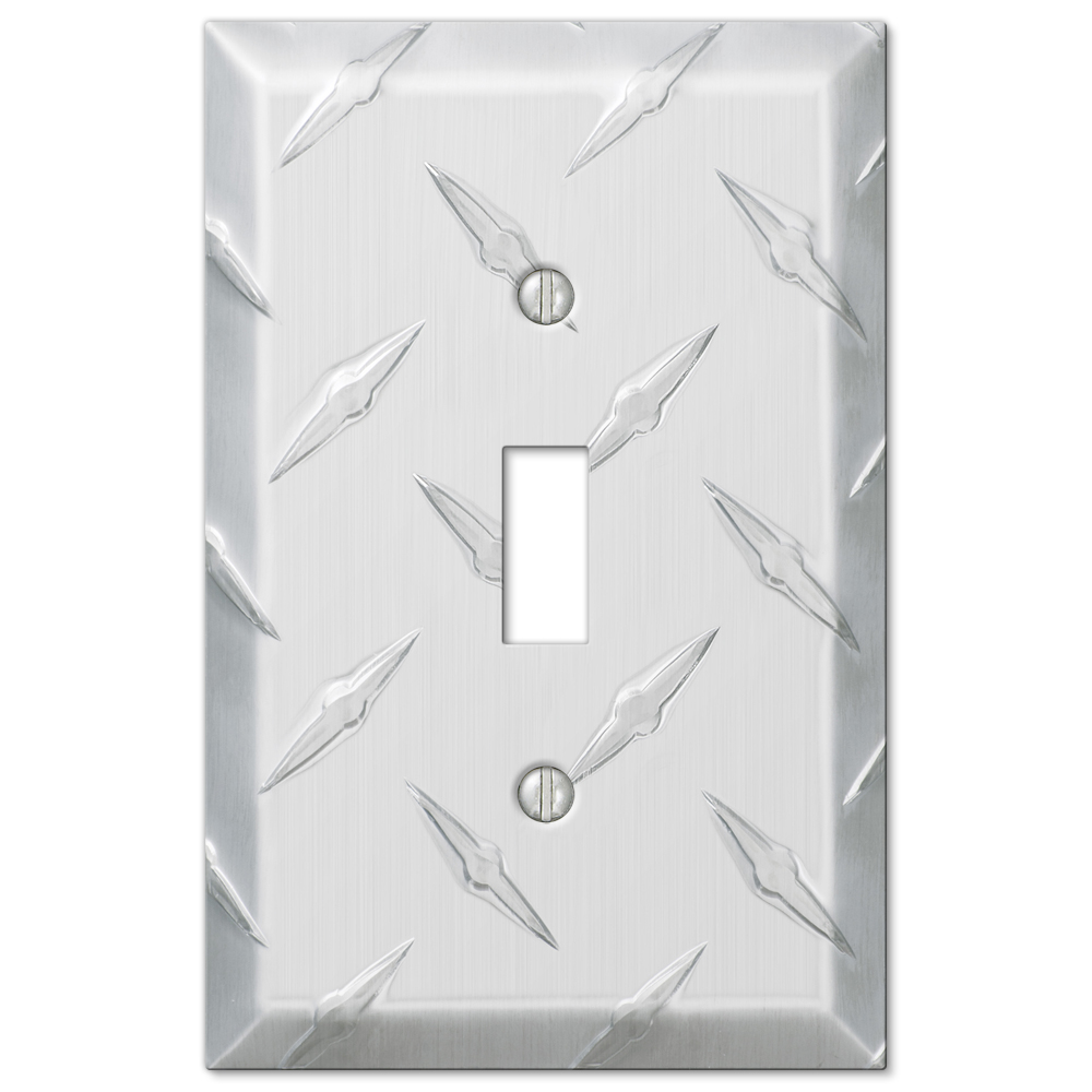 Diamond Plate Aluminum Wallplates