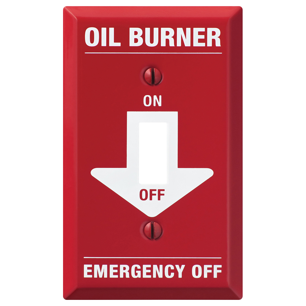 Pro Red Oil Burner Wallplate